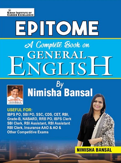 Kiran Epitome A Complete book on General English By Nimisha Bansal (English Medium) (3792)
