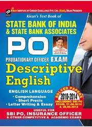 Kiran prakashan sbi po descriptive English | SBI PO State Bank of India Descriptive English language English | 1164