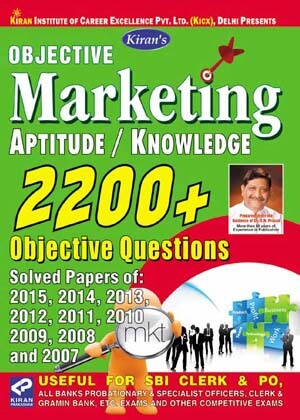kiran prakashan marketing aptitude | Marketing aptitude & knowledge with solved papers English  | 1445
