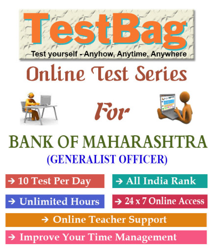 Bank of maharashtra generalist officer online test 